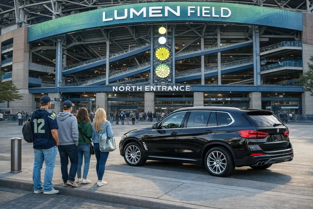Private SUV chauffeur service for FIFA 2026 transportation in Seattle